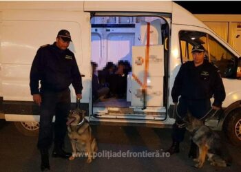 Polițiștii de frontieră au descoperit 17 migranți ascunși într-un microbuz care transporta măști chirurgicale. Aceștia voiau să ajungă în Ungaria