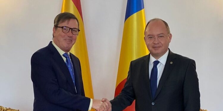 Ministrul Afacerilor Externe a avut o întrevedere cu ambasadorul agreat al Regatului Spaniei în România