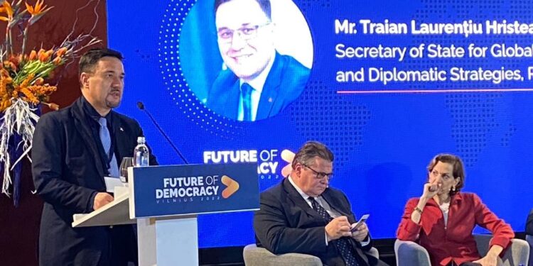 Secretarul de stat Traian Hristea a participat la cea de-a doua ediție a Forumului la nivel înalt ”Future of Democracy”, organizat la Vilnius