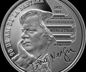 BNR lansează o monedă din aur cu tema ”90 de ani de la nașterea lui Fănuș Neagu”