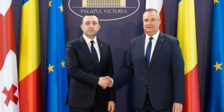 Premierul României a avut o întrevedere cu omologul său din Georgia, la Palatul Victoria