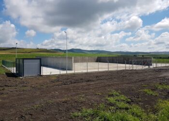 Platformă de depozitare a gunoiului de grajd pentru fermierii și gospodarii din comuna ieșeană Miroslovești