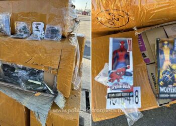 Polițiștii din cadrul Gărzii de Coastă au descoperit bunuri susceptibile a fi contrafăcute, de peste 1.800.000 lei, în Portul Constanța