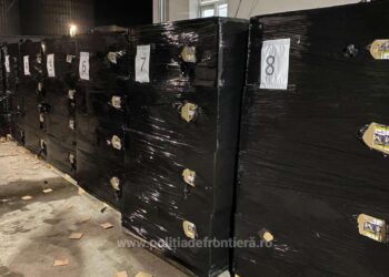 Țigări de contrabandă, în valoare de peste 1,5 milioane de euro, descoperite într-un camion în PTF Bechet