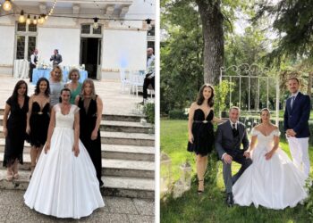 Dublă petrecere pentru Cătălina Ponor! Fosta gimnastă s-a cununat religios şi şi-a botezat fiul!