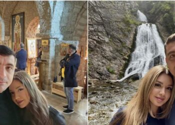 George Simion, îndrăgostit de România! Și-a dus soția la la cascada Vălul Miresei din Răchițele!