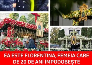 Ea este Florentina, femeia care de 20 de ani împodobește baldachinul Cuvioasei Parascheva de la Iași. ”Sfânta mi s-a arătat în vis”