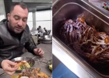 Pescobar a redeschis Taverna Racilor și s-a filmat alături de şeful ANPC care laudă locația: Crevetele e fericit și vrea să fie prăjit aici
