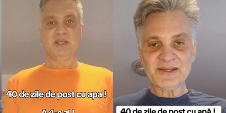 Mihai Onilă, eroul României care a ținut 40 de zile de post cu apă, spune că postul se poate ține doar cu apă rece, pentru că apă caldă nu are nimeni din București 40 de zile la rând