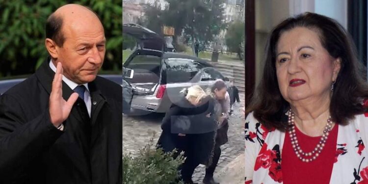 Gestul făcut de Traian Băsescu la priveghiul Mioarei Roman. În urmă cu mai mulți ani a evacuat-o din casă pe fosta soție a lui Petre Roman!