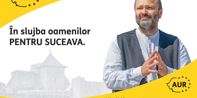 Preotul Cătălin Axinte este candidatul AUR la Primăria Municipiului Suceava