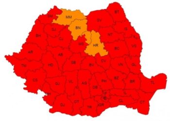 Administrația Națională de Meteorologie (ANM) a emis două noi avertizări de cod roșu