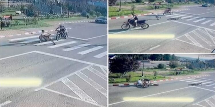 Accident teribil la Suceava! Copil aflat pe bicicletă, lovit de două motociclete, chiar pe trecerea de pietoni!