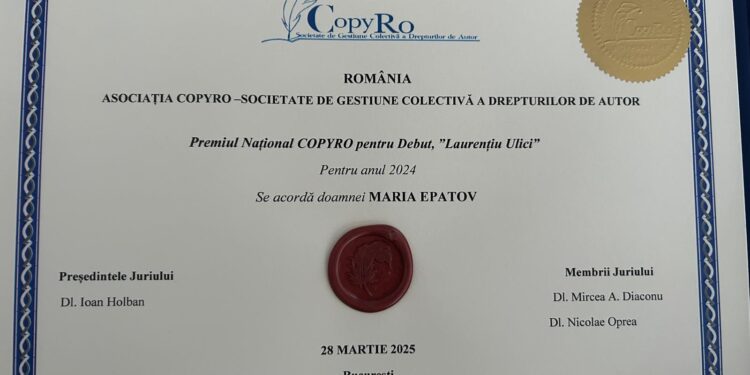 Universitara suceveană Maria Epatov a câștigat premiul pentru debut în critica literară