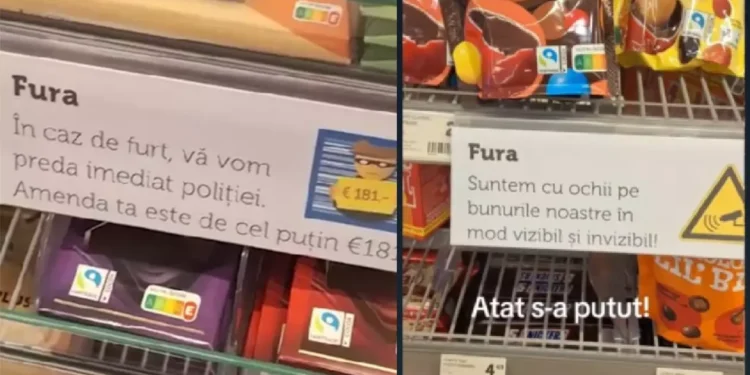 Olandezii ne consideră hoți! Vezi ce mesaje au afișat în magazine, cu dedicație pentru români